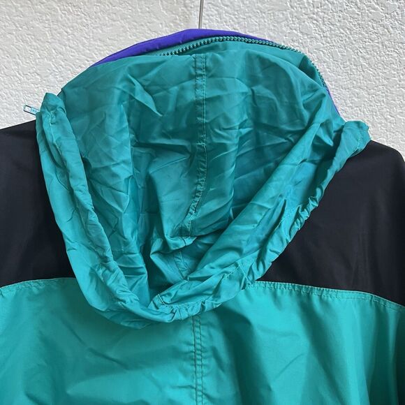Columbia Men Vtg Radial Slv Sz M Green Ski Snowboard Windbreaker Jacket Pullover - Picture 5 of 10